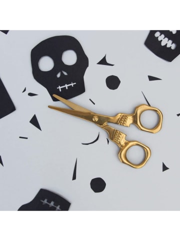 Universalschere ''Skull'' in Gold - (L)12,1 cm