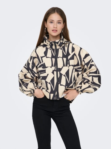 Übergangsjacke in Beige/ Schwarz