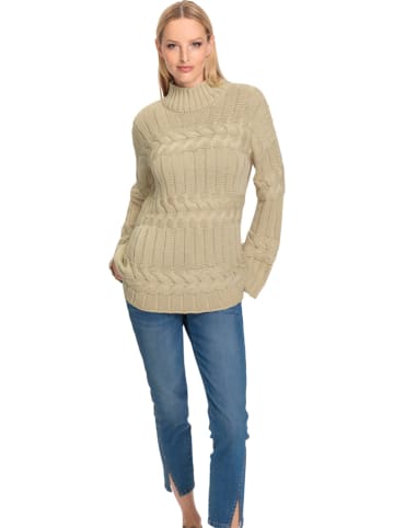 Sweter w kolorze beżowym