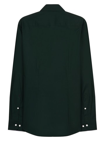 Blouse - slim fit - donkergroen