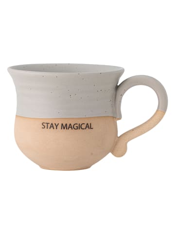 Tasse "Claire" in Hellgrau/ Beige - 450 ml