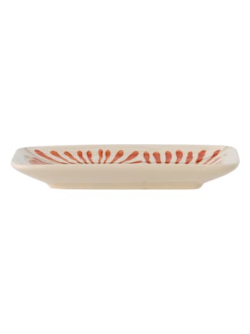 Serveerbord "Fauni" wit/rood - (L)15 x (B)11,5 cm