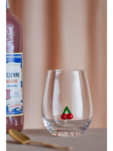 4-delige set: drinkglazen "Misa" transparant/meerkleurig - 560 ml