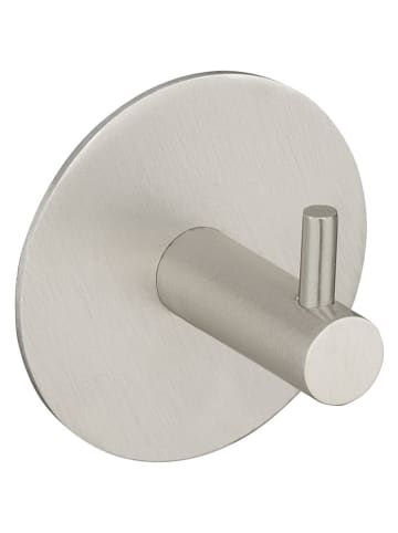 Wandhaken "Meleto" in Silber - Ø 7 cm