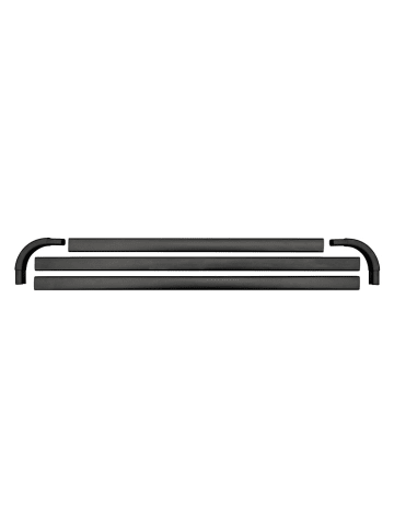 Winkelschiene "Jete" in Schwarz - (L)81 cm