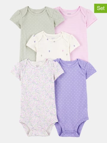 5-delige set: rompers meerkleurig