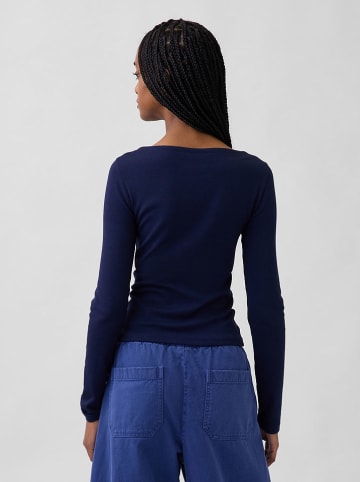 Longsleeve in Dunkelblau