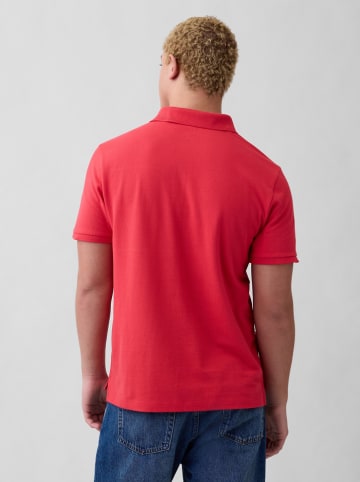 Poloshirt in Rot/ Blau