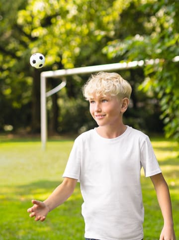 2er-Set: Mini-Springbälle ''Fußball'' in Weiß/ Schwarz - ab 6 Jahren