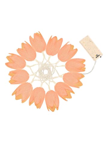 LED-Lichterkette ''Tulpentraum'' in Apricot - (L)220 cm
