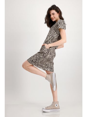Kleid in Braun/ Beige