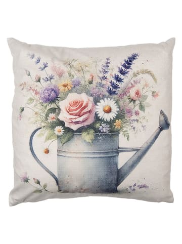Poszewka w kolorze biało-niebieskim na poduszkę - 45 x 45 cm