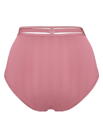 Pełne figi high waist w kolorze różowym
