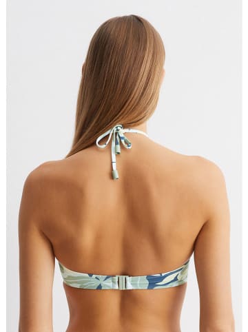 Biustonosz bikini w kolorze turkusowo-granatowym