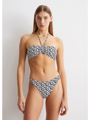 Biustonosz bikini w kolorze granatowo-białym