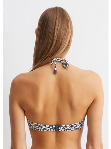 Biustonosz bikini w kolorze granatowo-białym