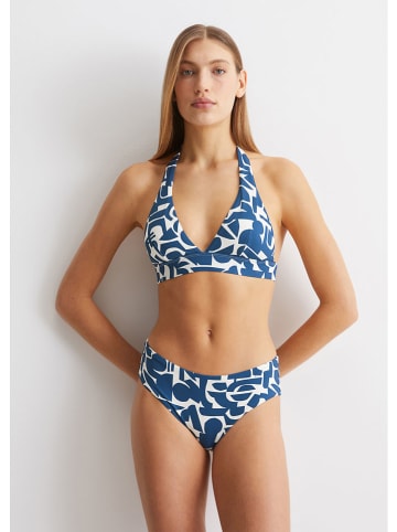 Bikini-Hose in Blau/ Weiß