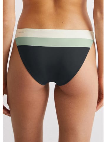 Bikini-Hose in Dunkelblau/ Mint/ Weiß