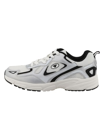 Sneakers in Weiß/ Schwarz/ Silber