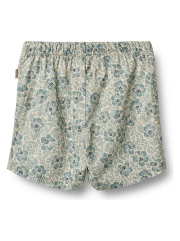 Shorts "Max" in Türkis/ Beige