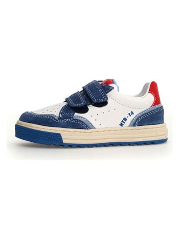 Leder-Sneakers "Ariton 2" in Weiß/ Blau