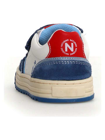Leder-Sneakers "Ariton 2" in Weiß/ Blau