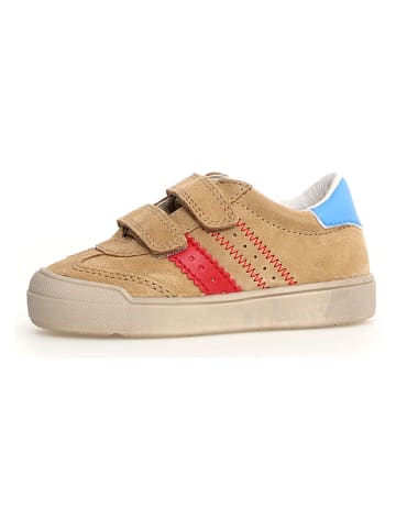 Skórzane sneakersy "Riby" w kolorze jasnobrązowym