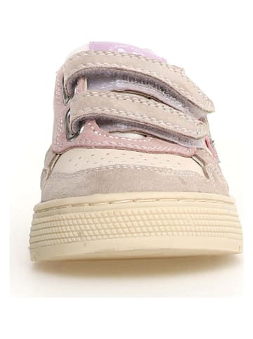 Skórzane sneakersy "Hess 3" w kolorze beżowym