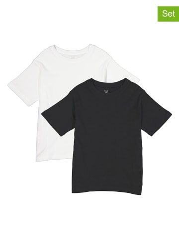 2er-Set: Shirts "Urban" in Weiß/ Schwarz