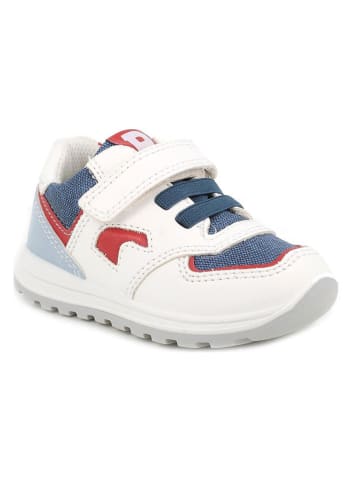 Leder-Sneakers in Weiß