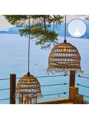2er-Set: LED-Außenleuchten ''Hawaii'' in Hellbraun