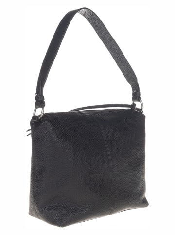 Skórzana torebka w kolorze czarnym - 28 x 28 x 13 cm