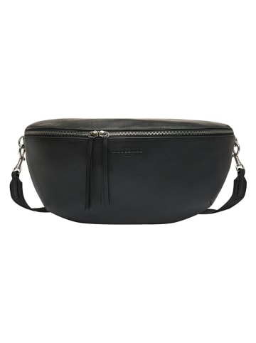 Leder-Brustbeutel in Schwarz - (B)40 x (H)27 x (T)11 cm