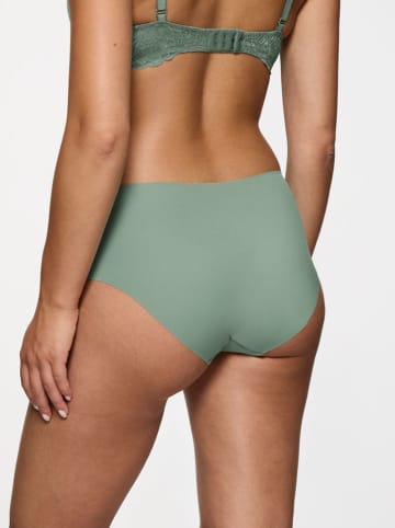 Pełne figi high waist w kolorze zielonym