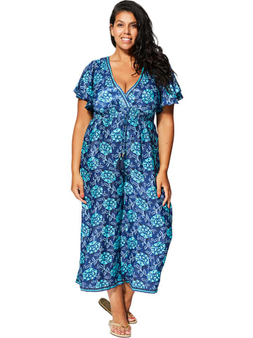 Jumpsuit donkerblauw/turquoise