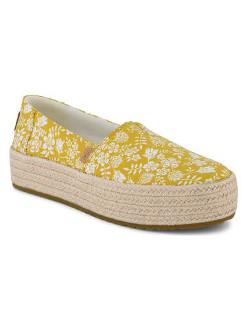 Espadryle w kolorze żółtym
