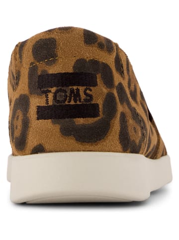 Leder-Slipper in Hellbraun