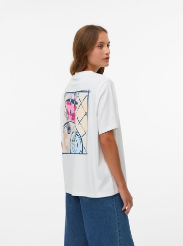 Shirt in Weiß/ Bunt