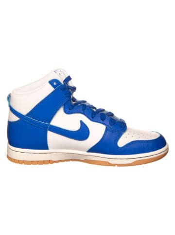 Leder-Sneakers "Dunk Hi Retro SE" in Weiß/ Blau