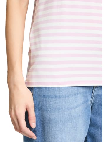 Shirt in Weiß/ Rosa