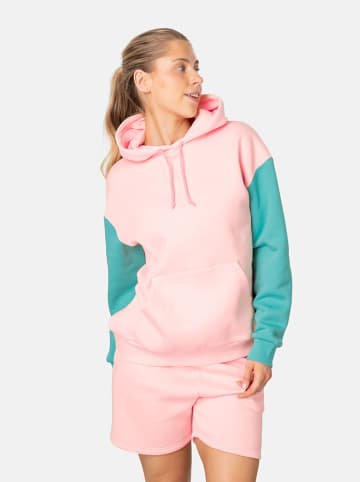 Hoodie "Anelie" lichtroze/turquoise