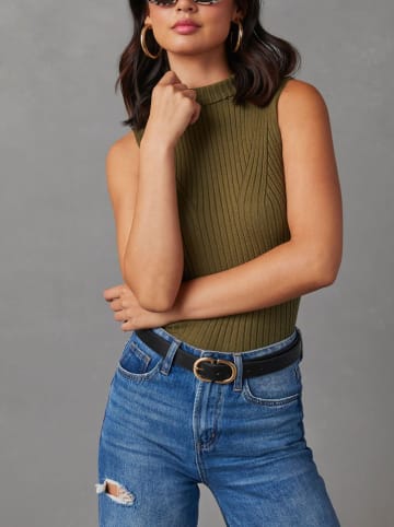Top w kolorze khaki