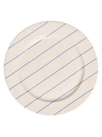 Talerz obiadowy "Pyjamas" w kolorze beżowo-niebieskim - Ø 22,7 cm