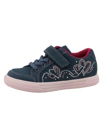 Leder-Sneakers "Barby" in Dunkelblau