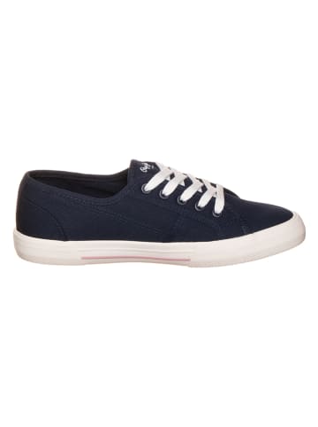 Sneakersy "Basic" w kolorze granatowym
