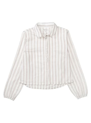 Blouse beige/wit