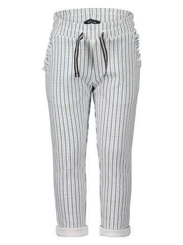 Hose in Grau/ Weiß