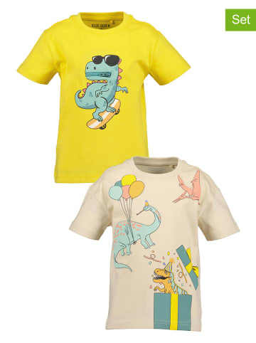2er Set: Shirts in Gelb/ Beige