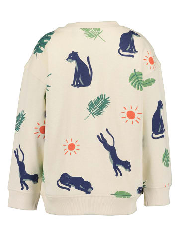 Sweatshirt in Creme/ Bunt