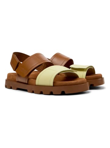 Leder-Sandalen "Brutus" in Hellbraun